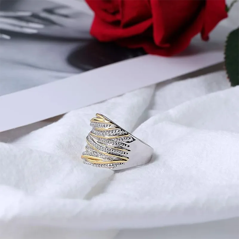 Anel de moda feminina de liga