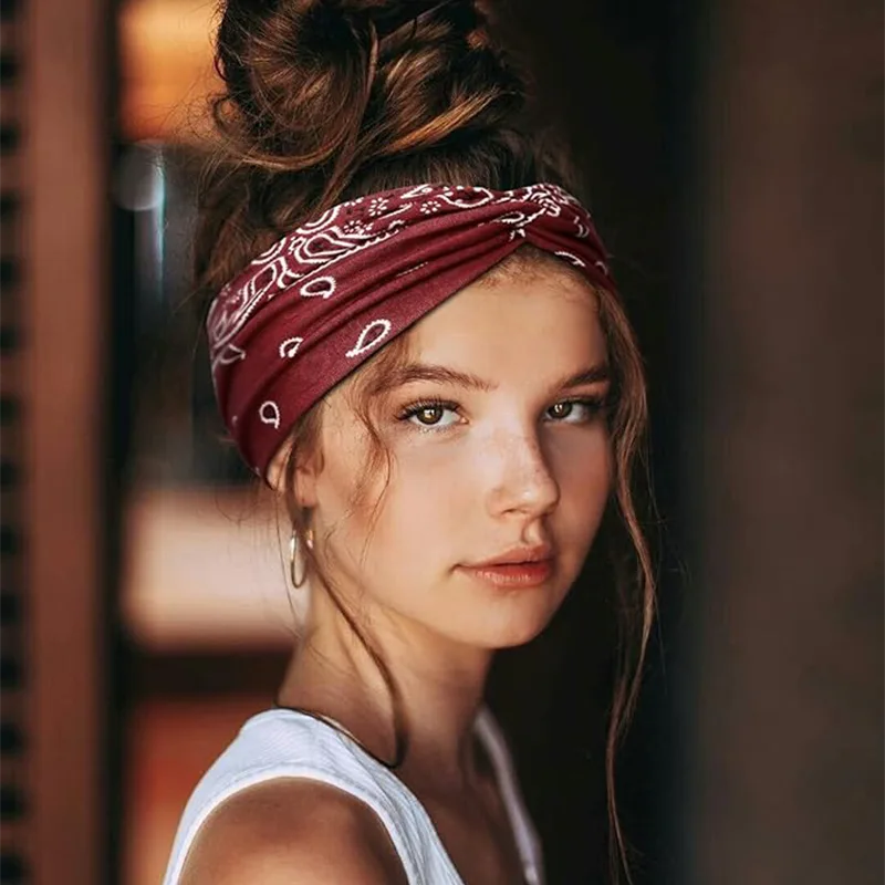 Tiaras de poliéster Boho Bandana
