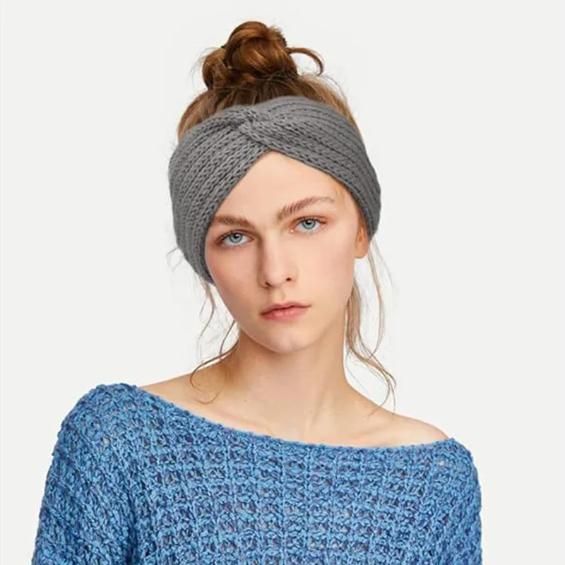 Tiaras de poliéster tricotadas confortáveis