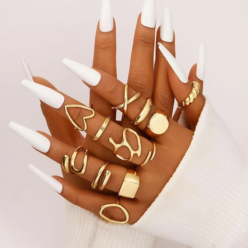 Anel feminino banhado a ouro real